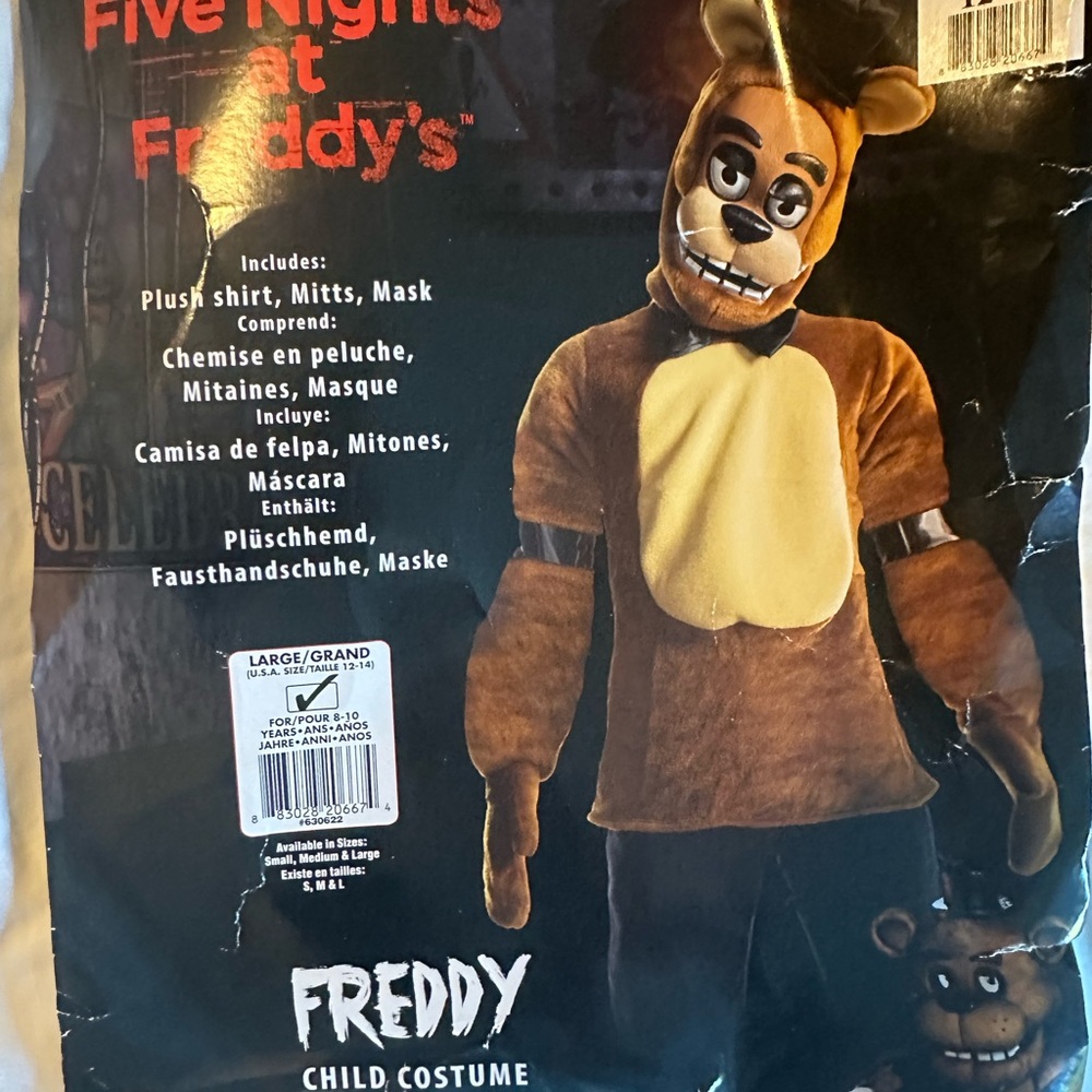 Five Nights at Freddy Costume for Kids - Picture 4 of 4